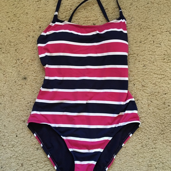 Tommy Bahama NWT nautical stripe size 8 swimsuit - Picture 6 of 8